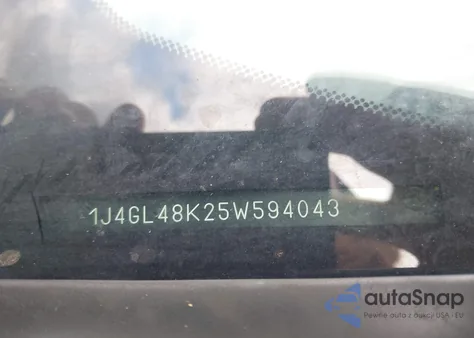 2005 Jeep Liberty Sport из США, поврежденный, VIN 1J4GL48K25W594043